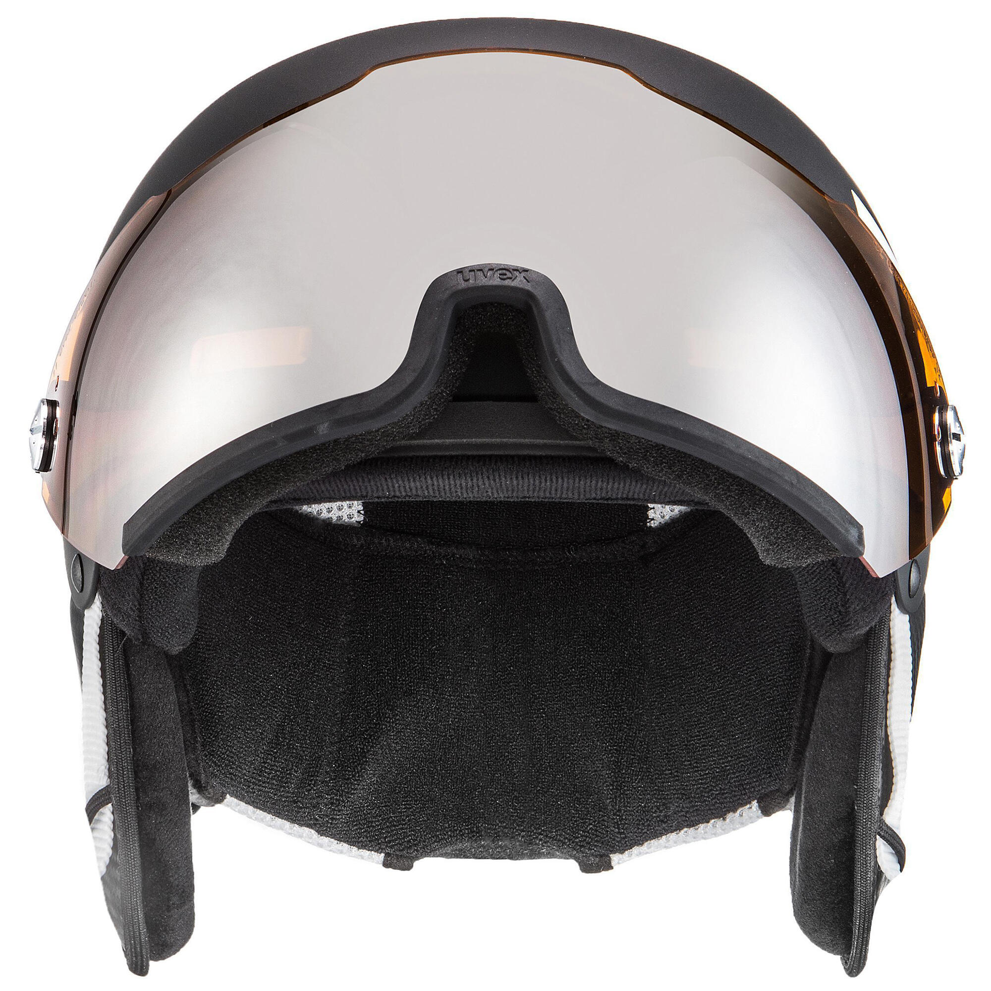 Uvex HLMT 500 Visor Skihelm met Vizier - Zwart/Wit 3/5