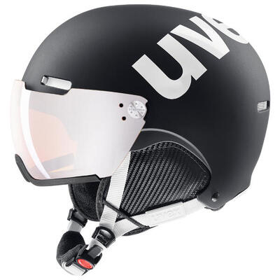 Uvex hlmt 500 visor skihelm met vizier - zwart/oranje