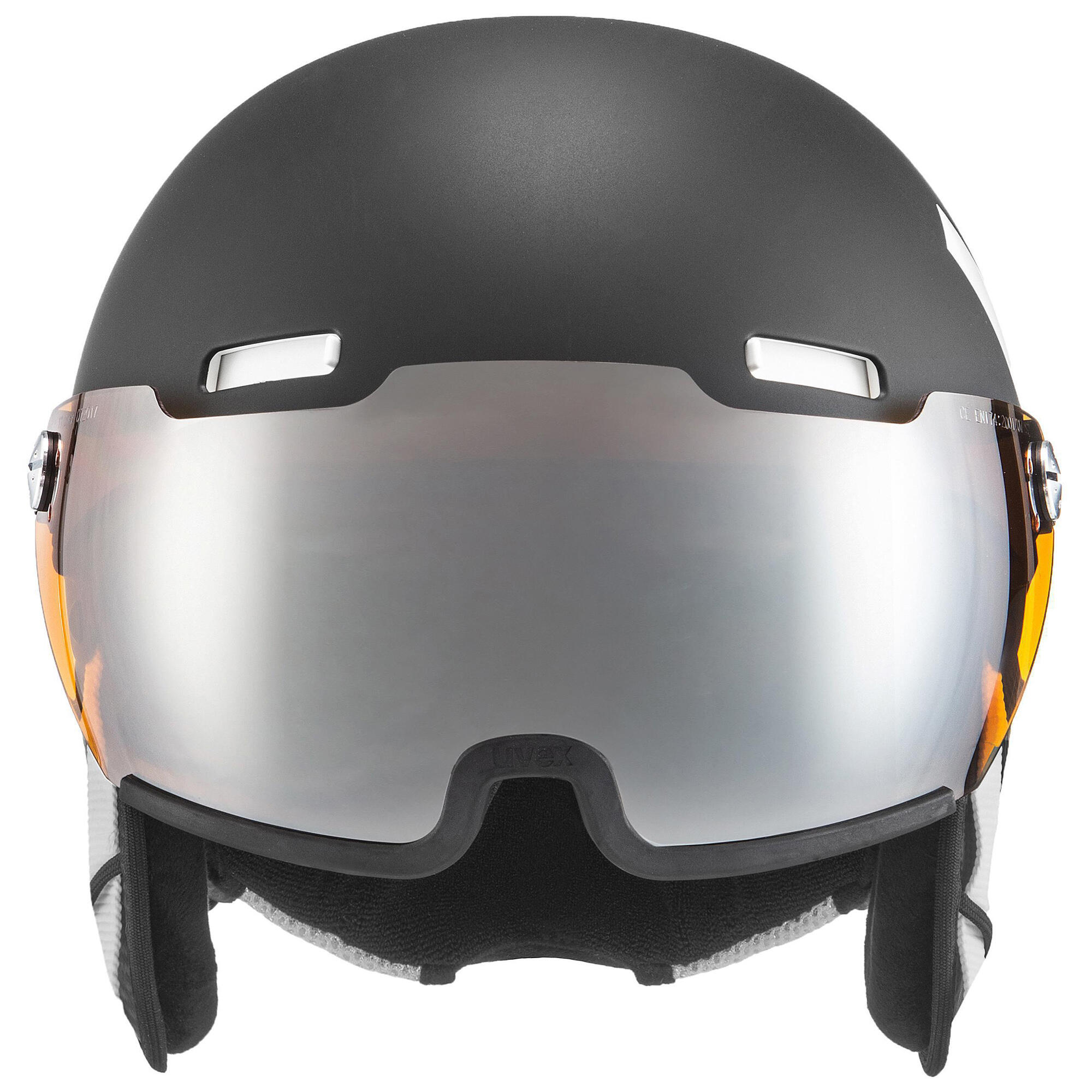Uvex HLMT 500 Visor Skihelm met Vizier - Zwart/Wit 2/5