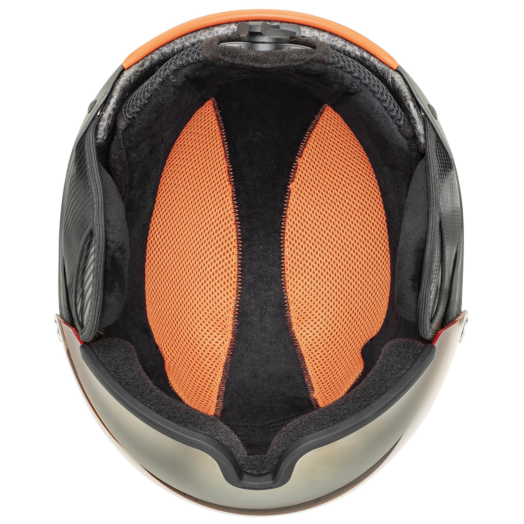 Uvex HLMT 500 Visor Skihelm met Vizier - Zwart/Oranje 5/5