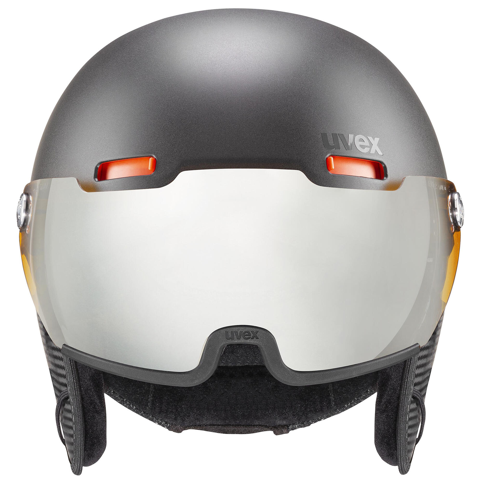 Uvex HLMT 500 Visor Skihelm met Vizier - Zwart/Oranje 2/5
