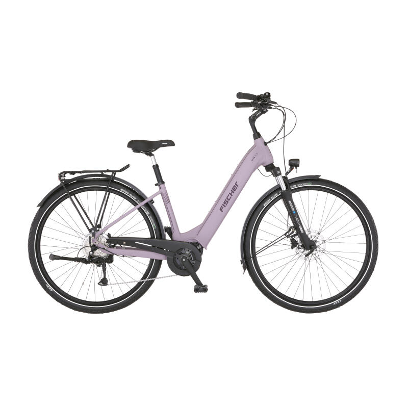 FISCHER City E-Bike Cita 3.3i - violett, RH 43 cm, 28 Zoll, 522 Wh FISCHER  BIKE - DECATHLON