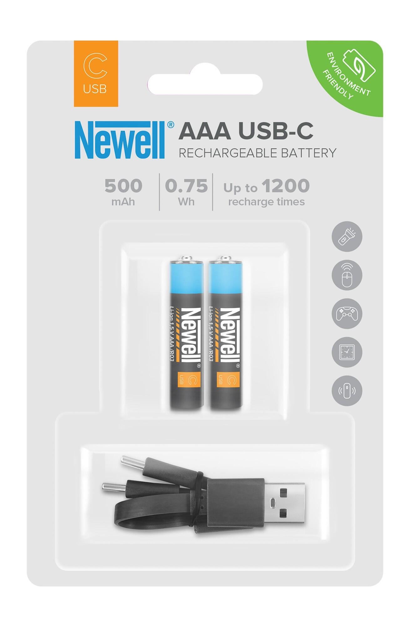 Akumulator Newell AAA USB-C 500 mAh 2 szt. blister 3/5