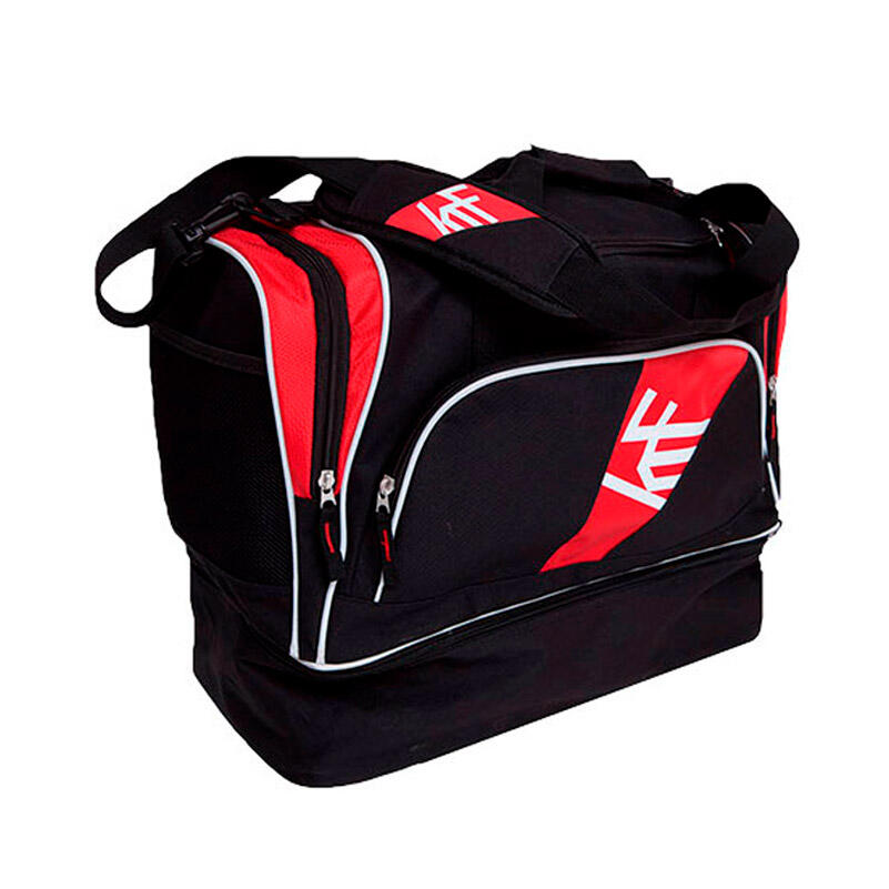 Bolsa De Viaje Grande Con Tribanda Web En Tejido GG Cristal En Negro