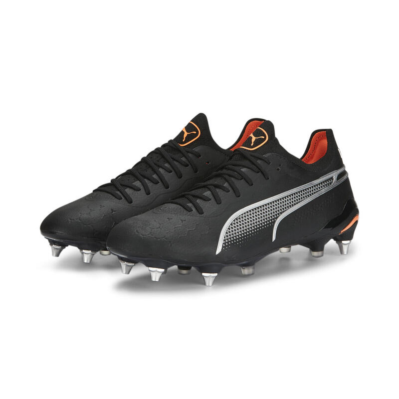 Scarpe da calcio KING ULTIMATE MxSG PUMA Black Silver Ultra Orange