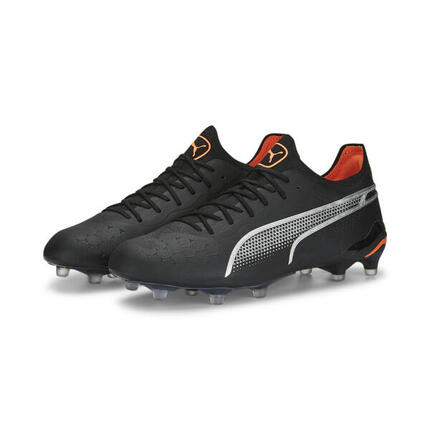 KING ULTIMATE FG/AG voetbalschoenen PUMA Black Silver Ultra Orange