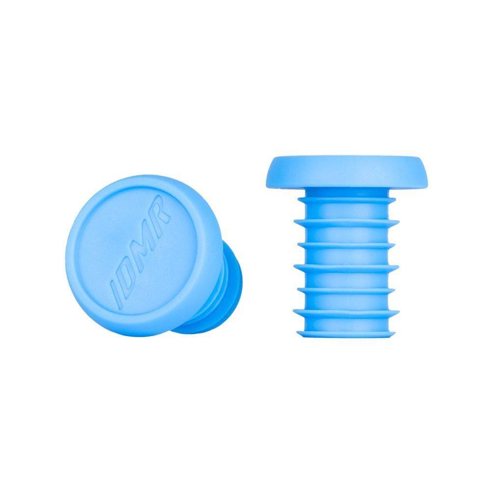 DMR Plastic Handlebar Plugs - Blue - Push-Fit - BMX - MTB 1/1