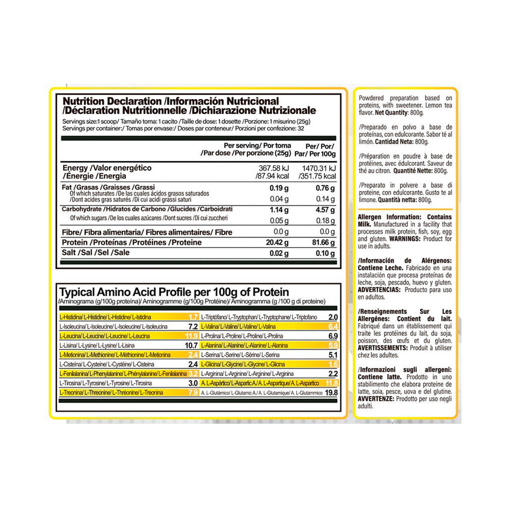 100% clear isolate zero - 800g Limonade de LifePRO 2/5