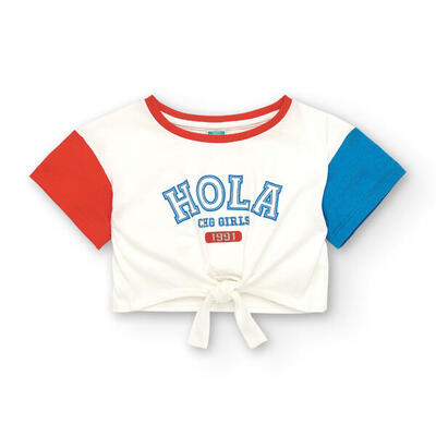 Camiseta De Niña Multicolor Charanga, Gráfica Manga Corta talla 4-5