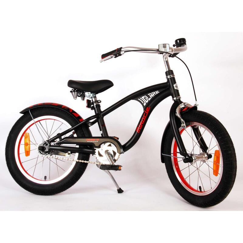 VOLARE BICYCLES Bicicletta per bambini Miracle Cruiser 16 pollici, nero opaco