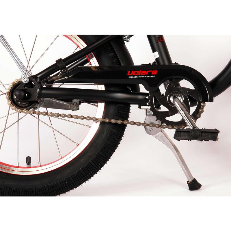 Vélo pour enfants Volare Miracle Cruiser - Garçons - 16 pouces - Matt Black