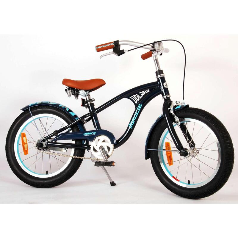 Vélo pour enfants Volare Miracle Cruiser - Garçons - 16 pouces - Matt Blue