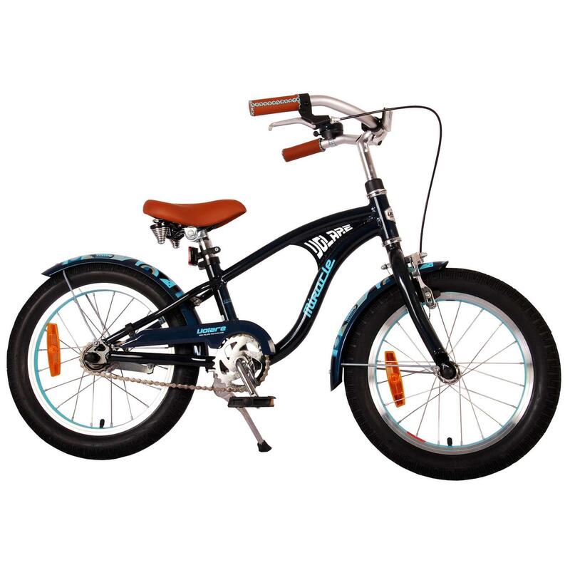 Vélo pour enfants Volare Miracle Cruiser - Garçons - 16 pouces - Matt Blue