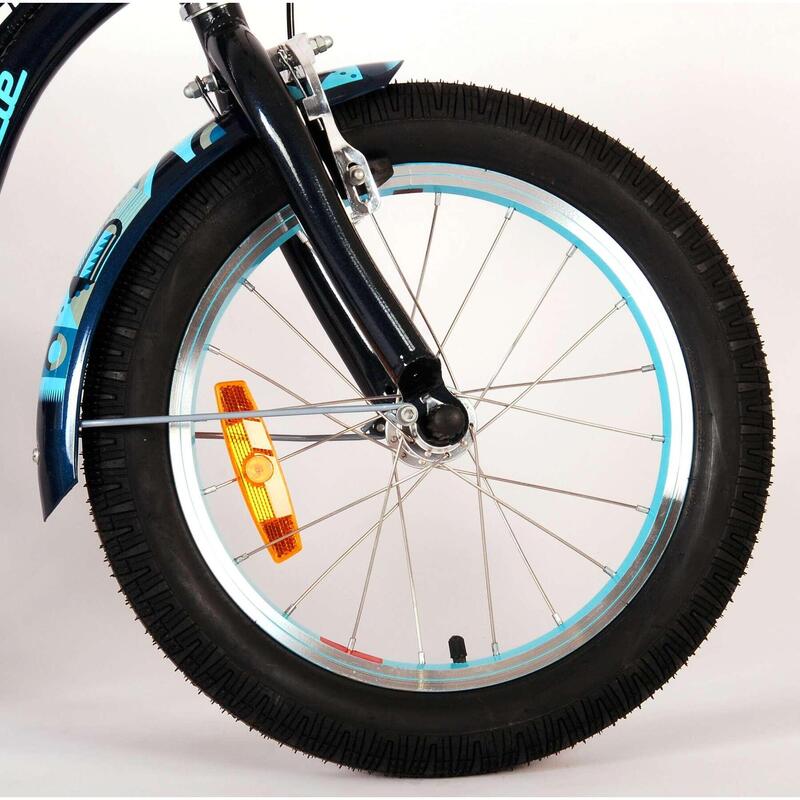 Vélo pour enfants Volare Miracle Cruiser - Garçons - 16 pouces - Matt Blue