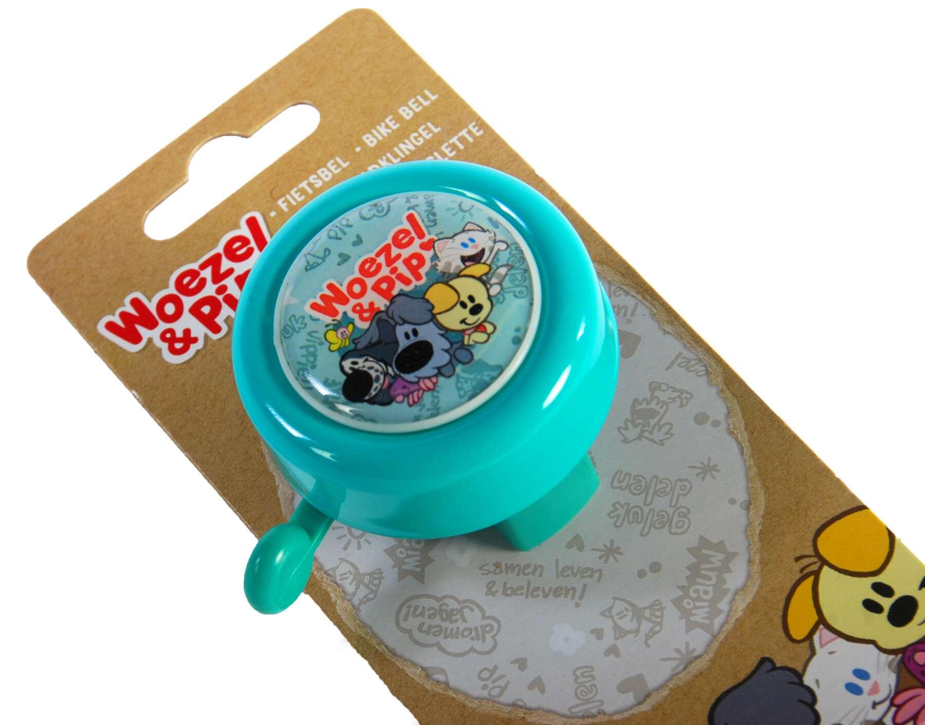 Woezel & Pip Fietsbel - Kinderen - Mint Blauw 2/3