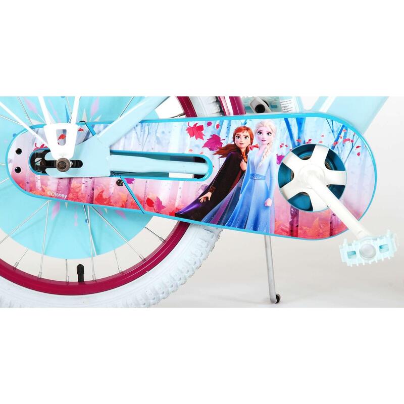 Kinderfiets Disney Frozen 2- Meisjes - 18 inch - Blauw/Paars