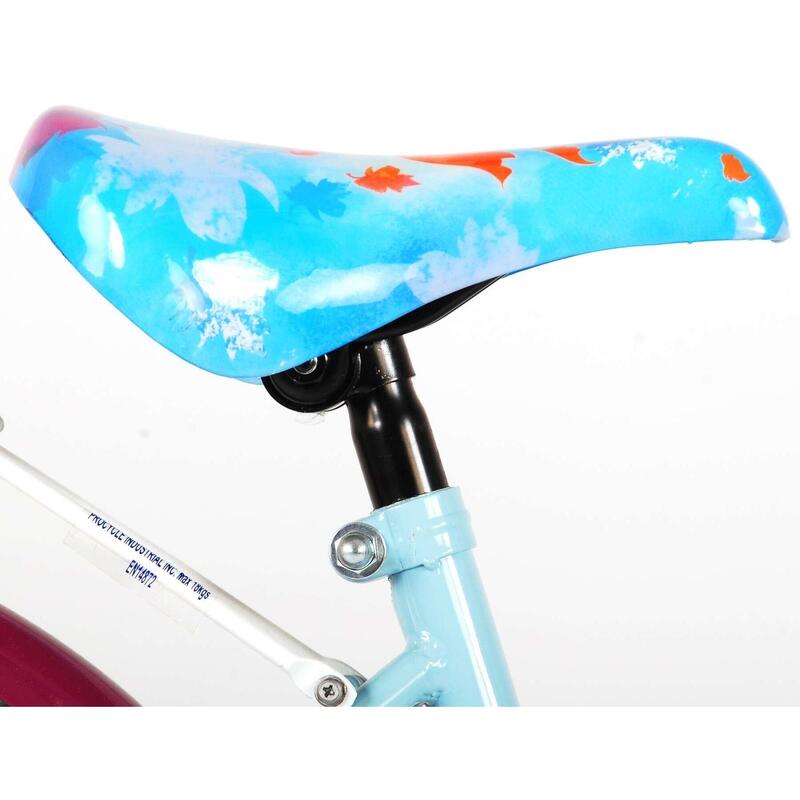 Vélo pour enfants Disney Frozen 2 - Filles - 18 pouces - Bleu / Violet