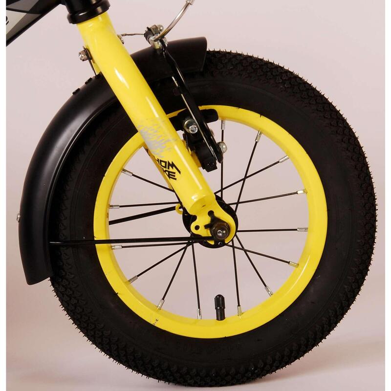 Kinderfiets Volare Thombike - Jongens - 12 inch - Zwart Geel