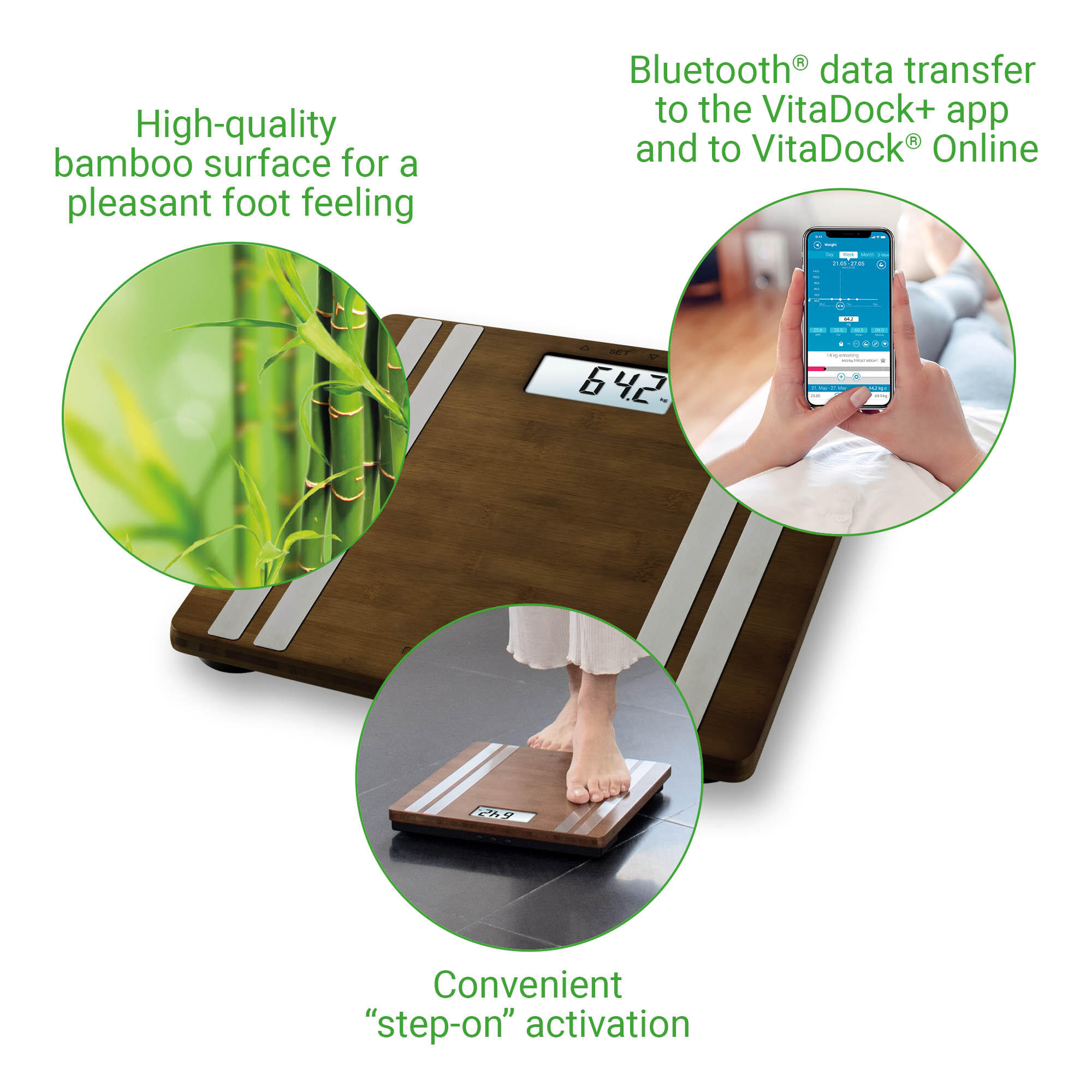 medisana BS 552 connect with App Bamboo Body Analysis Scale 180 kg 6/7