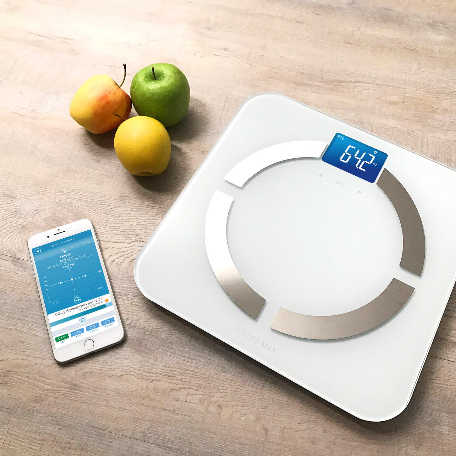 medisana BS 430 connect with app - Balance d'analyse corporelle jusqu'à 180 kg 4/7