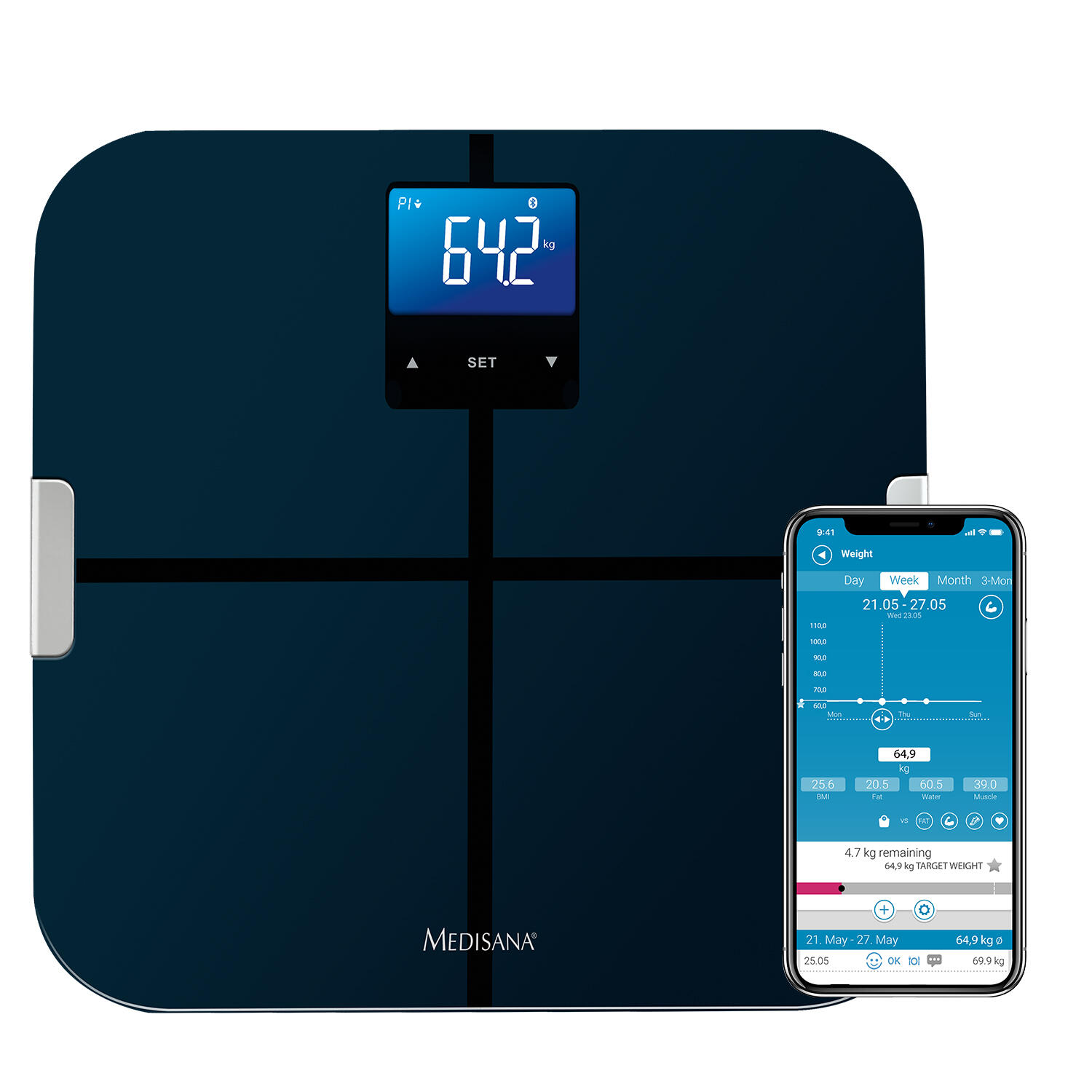medisana BS 440 Connect - Lichaamsanalyse weegschaal 4/7