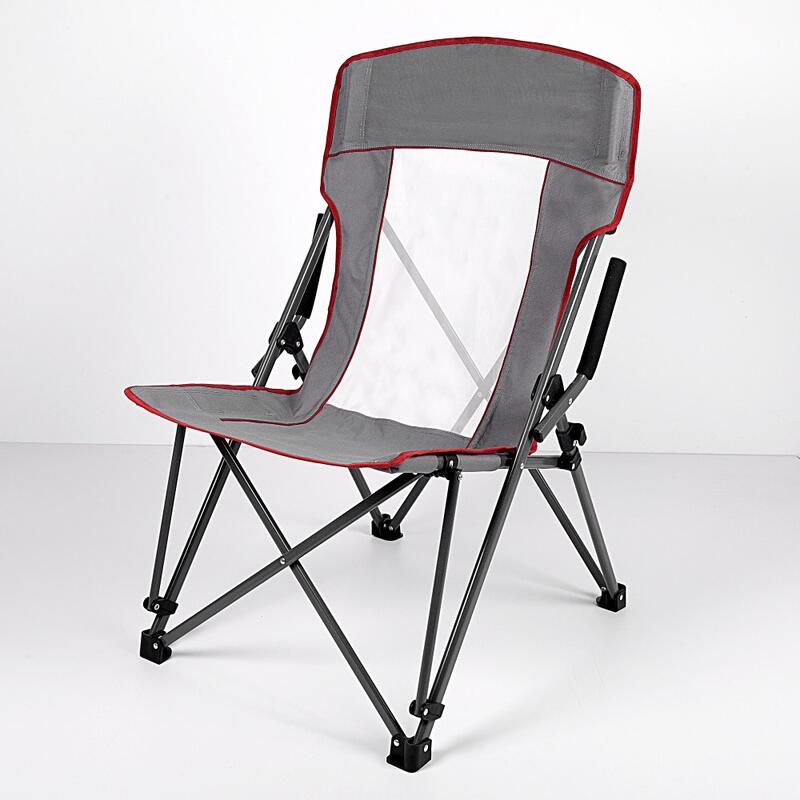 AKTIVE - Chaise Pliante Anti-Basculement, Chaise de Camping ou Plage, Gris