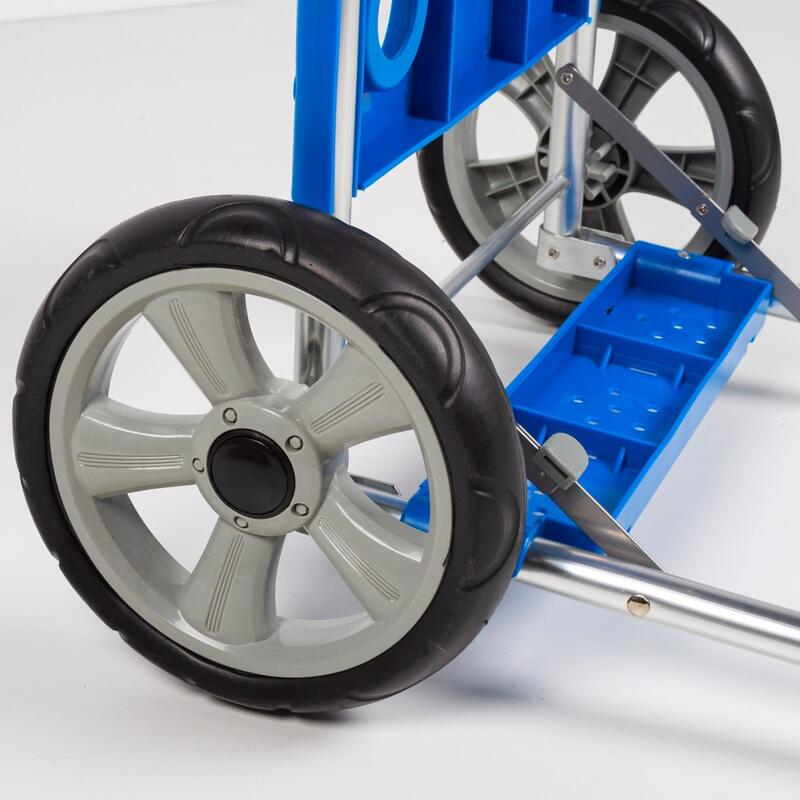 Chariot de plage pliable avec base extensible Aktive