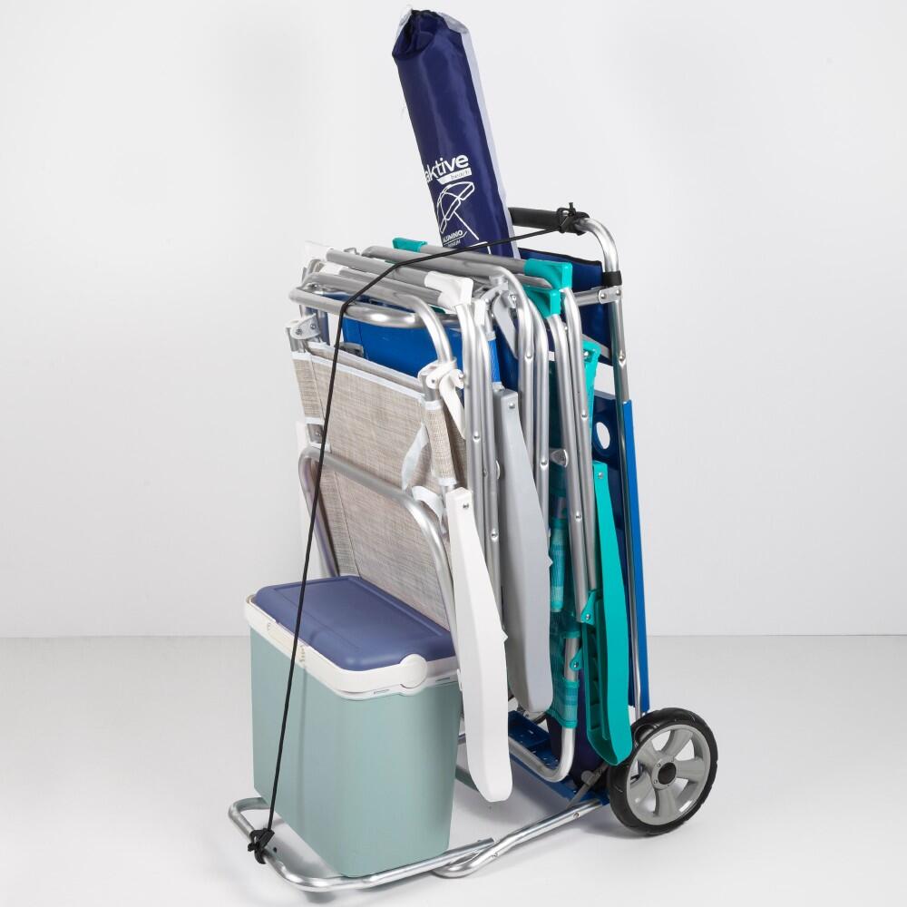 Chariot de plage pliable avec base extensible Aktive 5/7