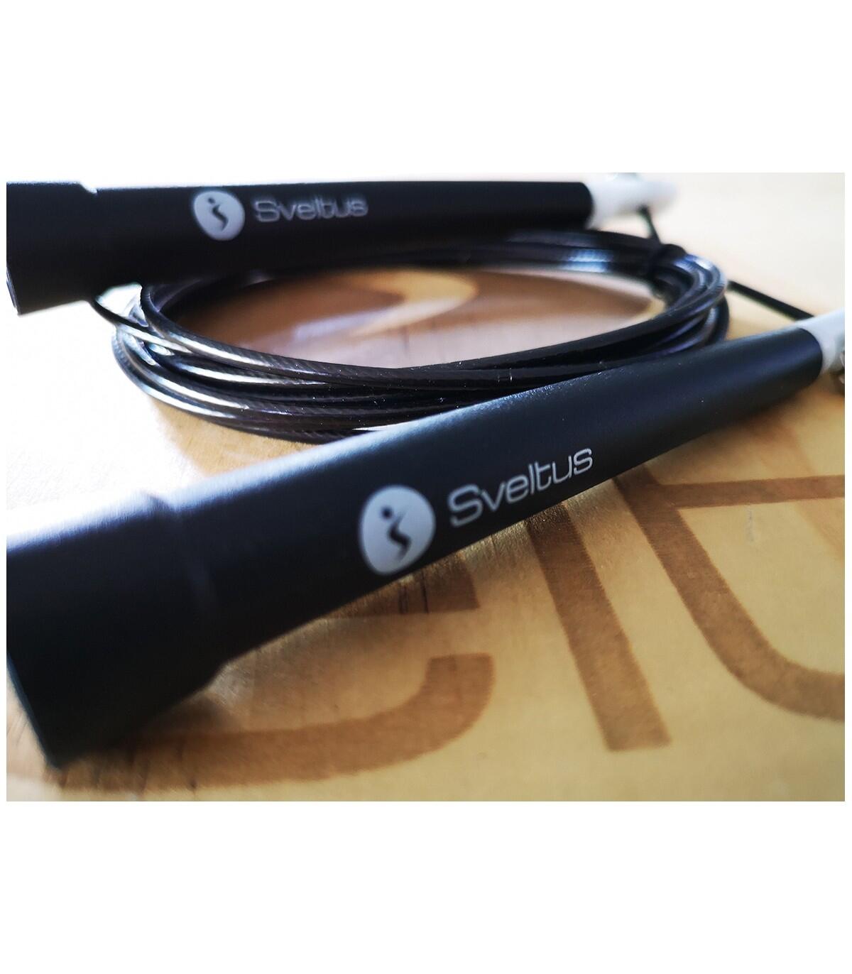 Skakanka speed rope Sveltus czarna 2/3