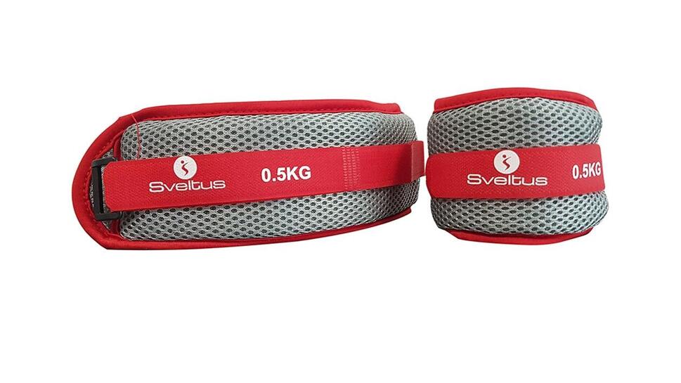 Obciążniki do ćwiczeń na kostki i nadgarstki wodne Sveltus Aquaband 2x1 kg