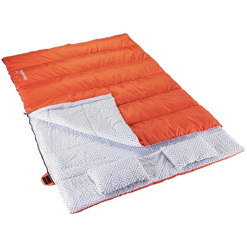 Sac de couchage Iceland Double - Sac  XXL  pour 2 adultes - séparable - Cayenne