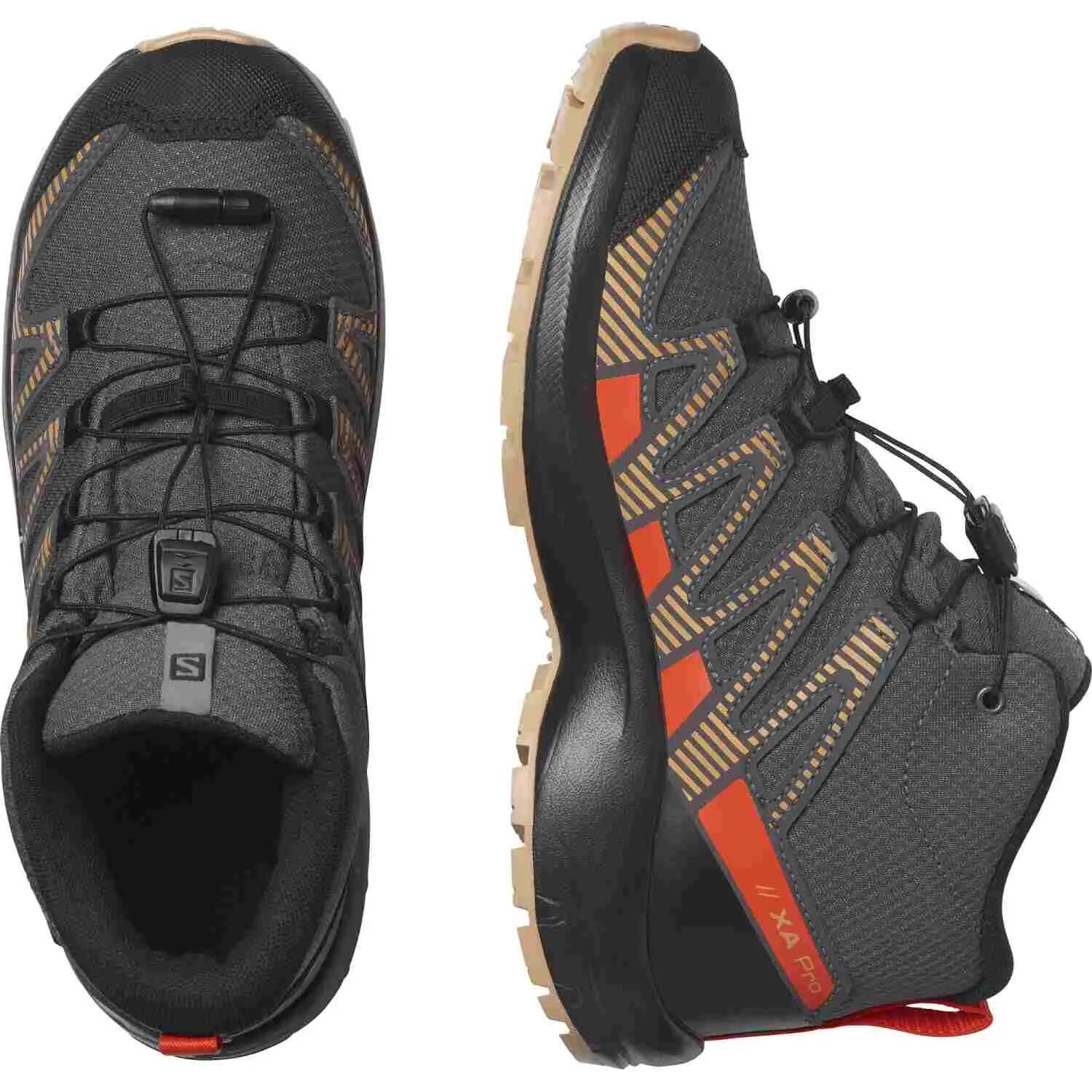 Ghete Multisport Copii XA PRO V8 MID ClimaWaterproof J Antracit 2/5