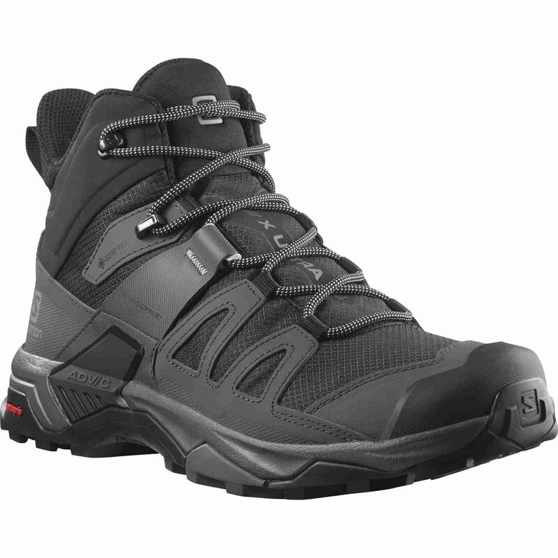 Botas Trekking De Montaña Para Hombre Salomon X Ultra 4 Mid Gtx Black Negro