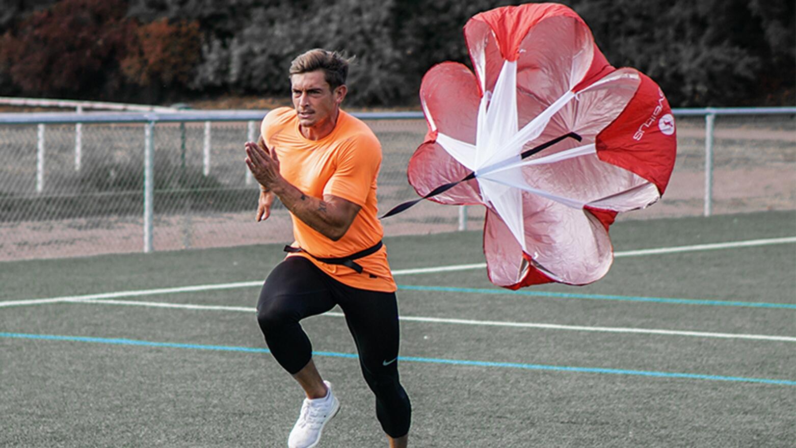 Parachute de vitesse Sveltus 100 cm polyester avec sangle réglable 160 cm 2/7