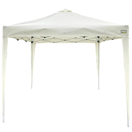 Gazebo Max-Air pieghevole e regolabile in altezza 300x300/240 cm bianco Aktive