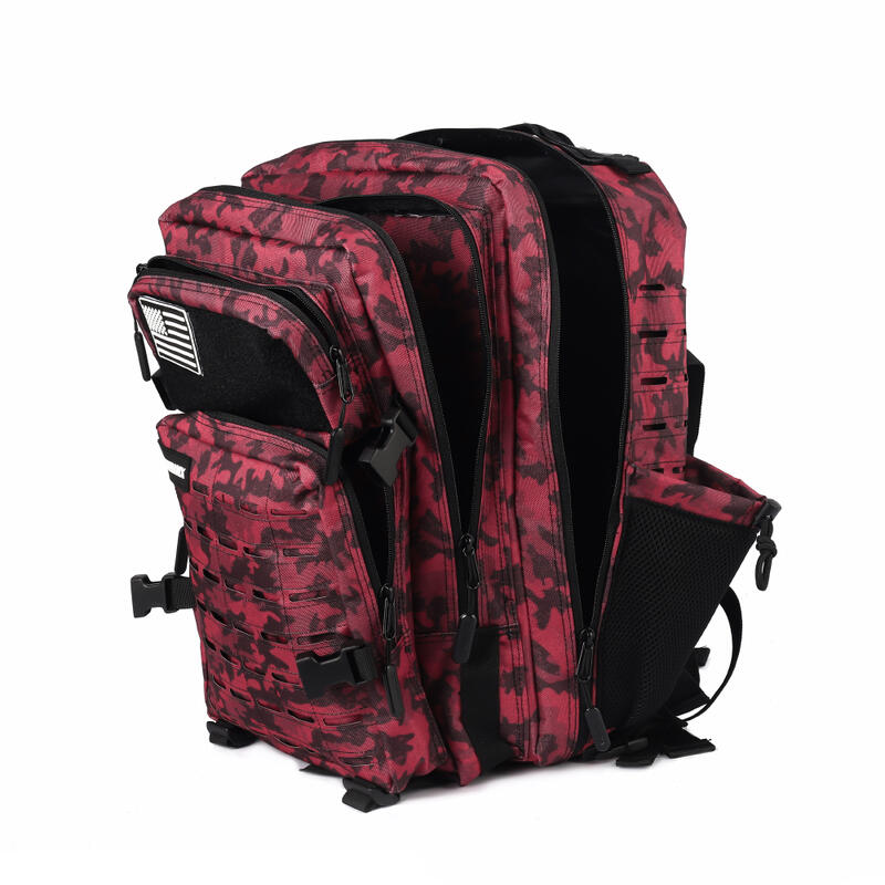 Sac à dos tactique militaire ELITRAINX V2 CAMOUFLAGE ROUGE 45L pour le sport