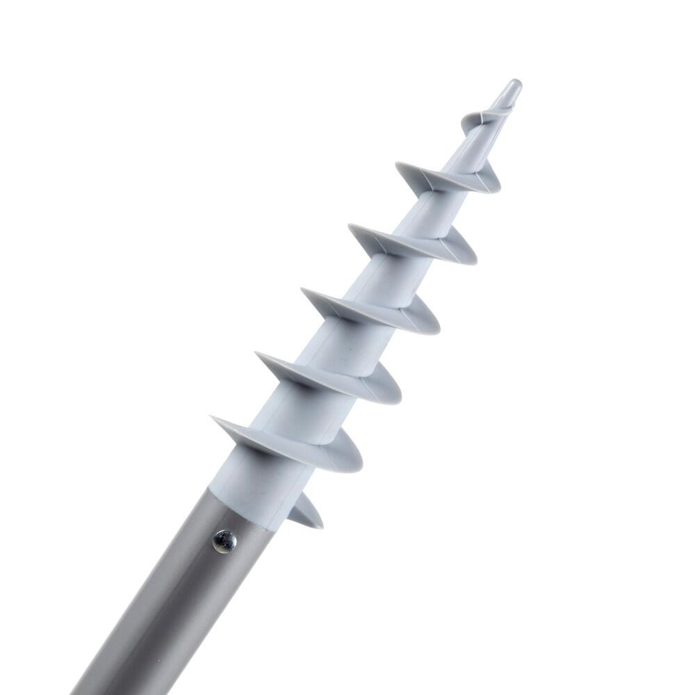 Parapluie de plage coupe-vent Ø190 cm bleu avec mât inclinable Aktive 5/7