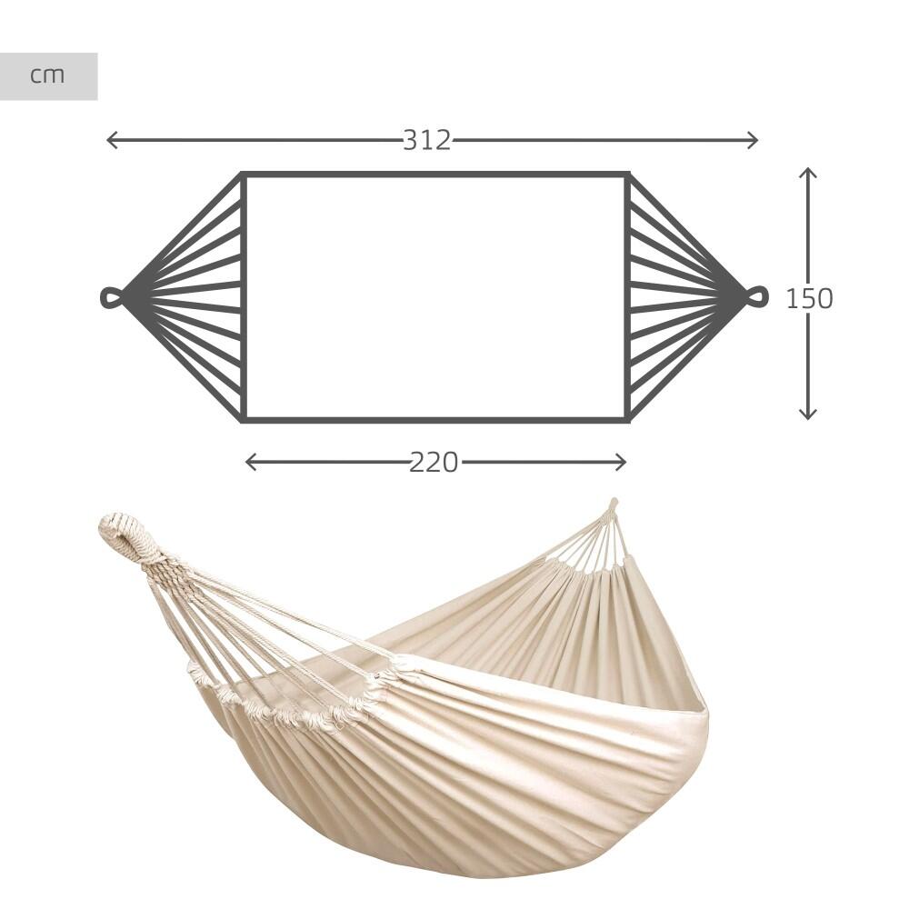 Hamaca colgante ultrarresistente c/bolsa transporte Aktive 4/7