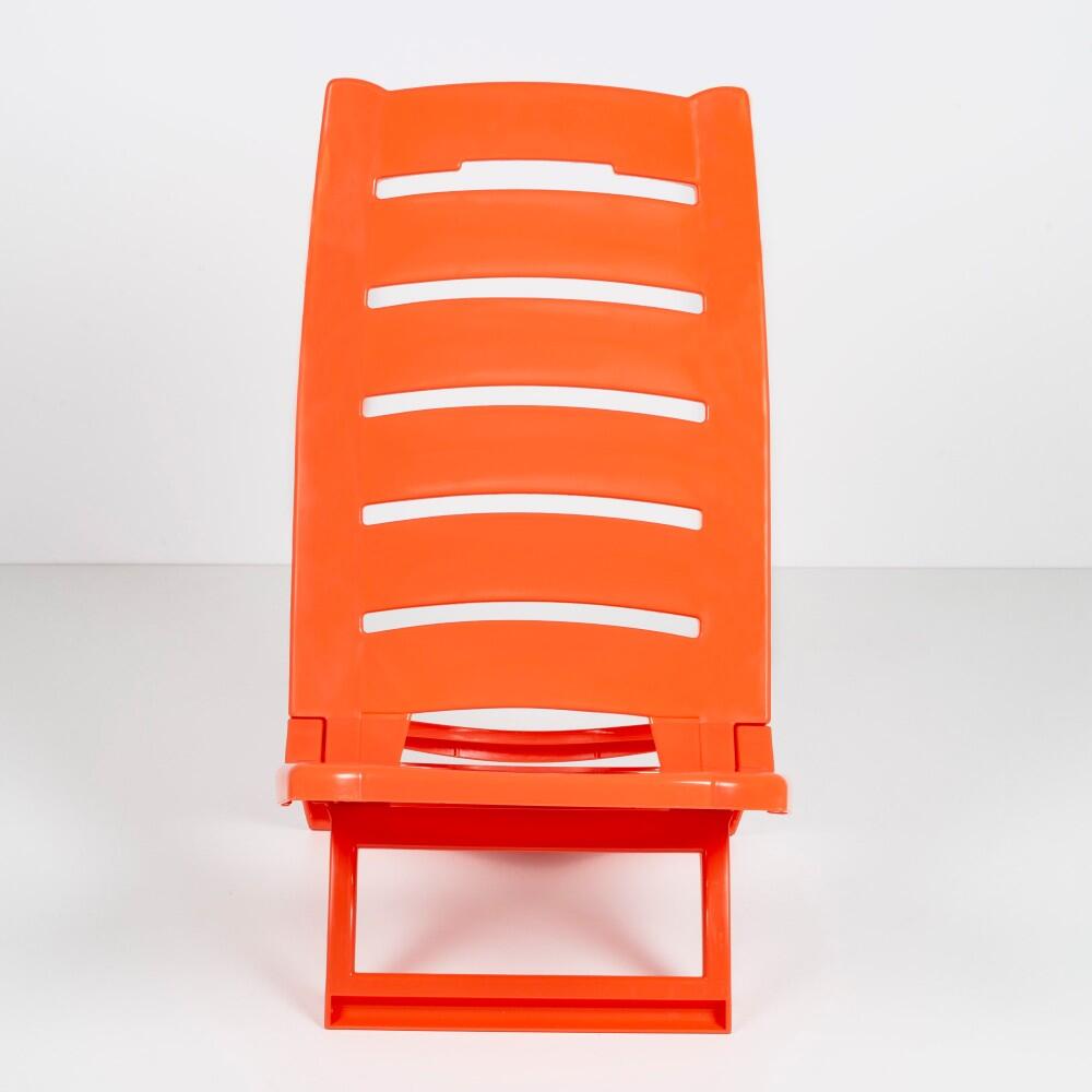 Silla playa plástico plegable baja coral Aktive 2/7