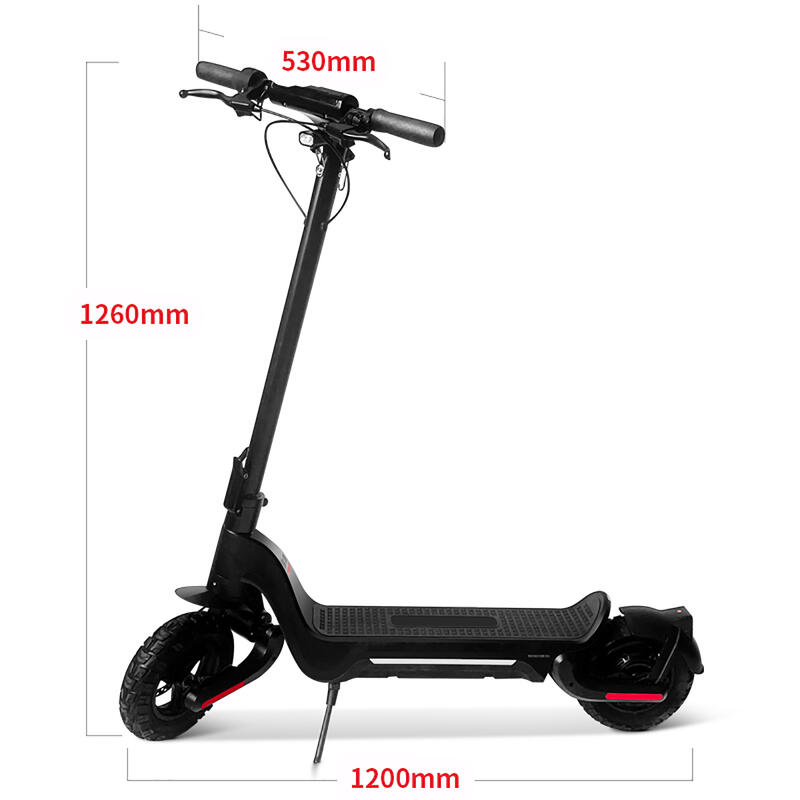 Elektrische scooter S9 Plus 800W-48V-15Ah (720Wh) - wiel 10"