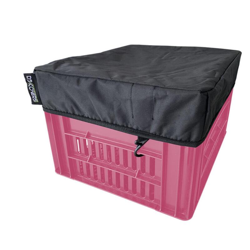 DS Covers CRATE fietskrathoes zwart maat L 40x50cm