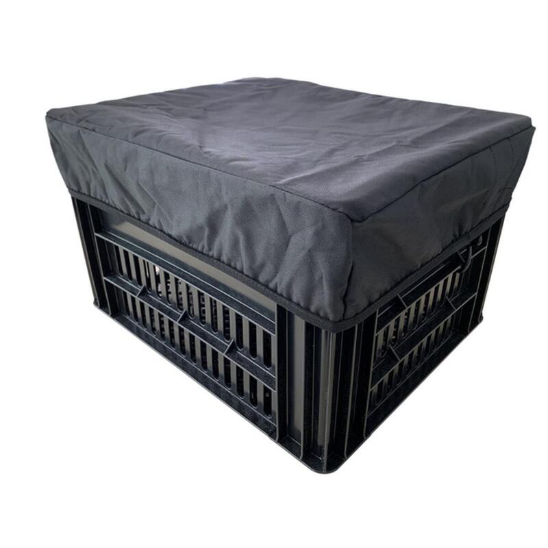 DS Covers CRATE fietskrathoes zwart maat M 35x45cm