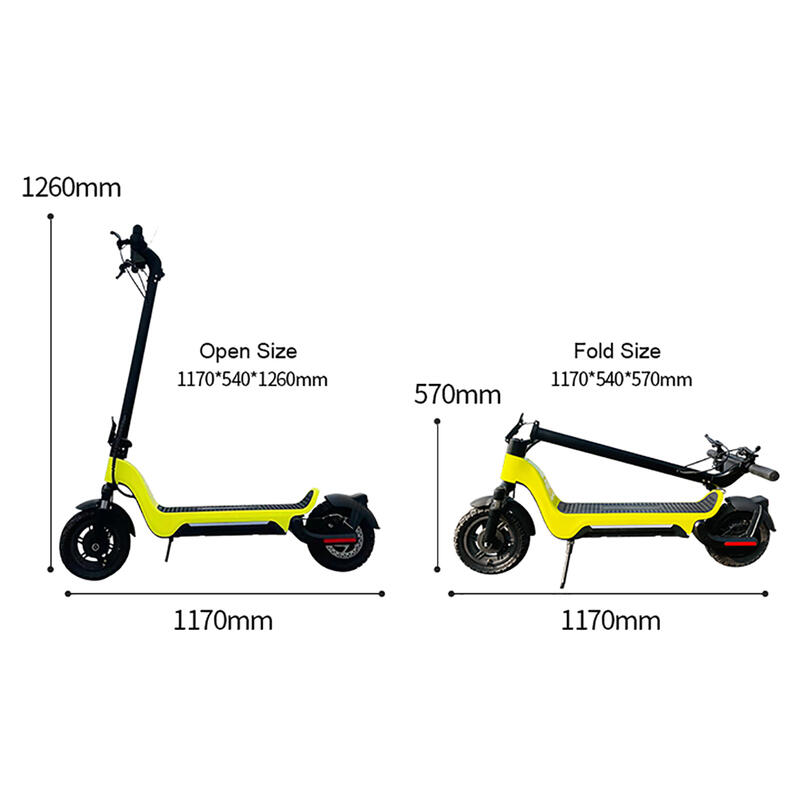 Elektrische scooter S9 800W-48V-13Ah (624Wh) - wiel 10"