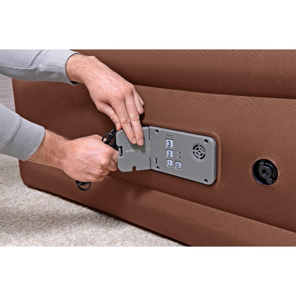 Bestway Lit gonflable 2 places 203 x 152 x 51 cm pompe électrique AlwayzAire 2/4