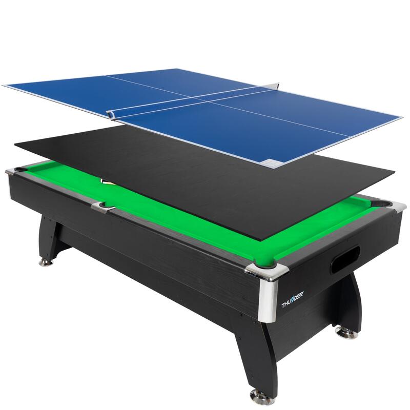 Stół bilardowy z nakładką ping pong/jadalna 8FT - BOLD-BLACK