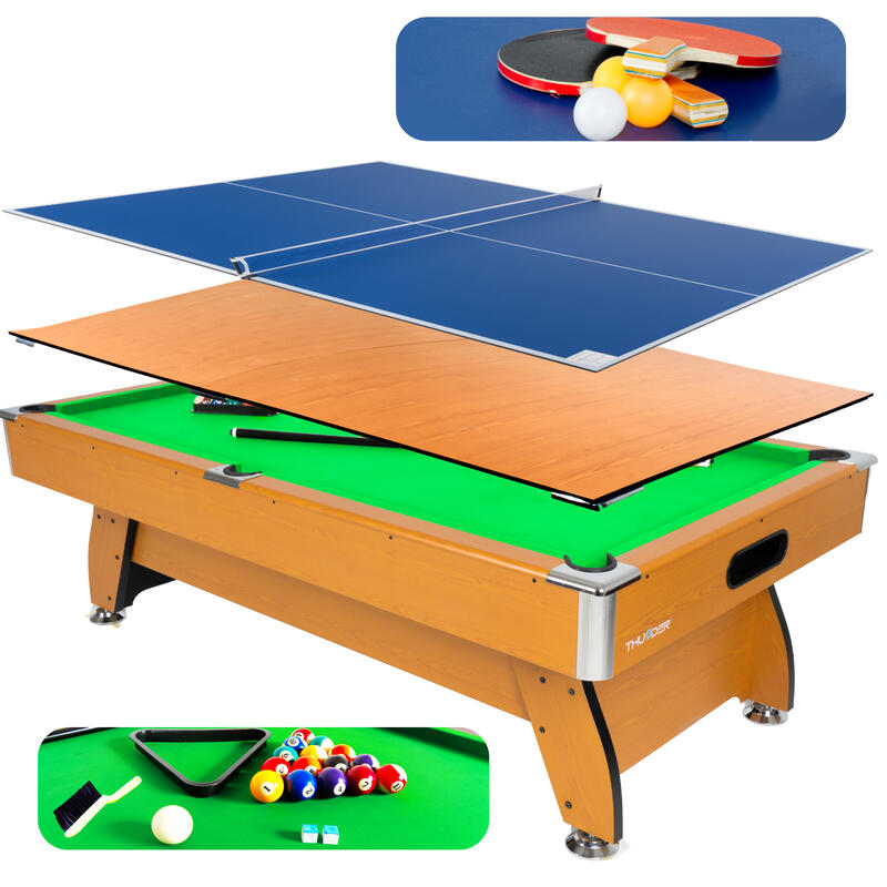Stół bilardowy z nakładką ping pong/jadalna 8FT - BOLD-BEIGE