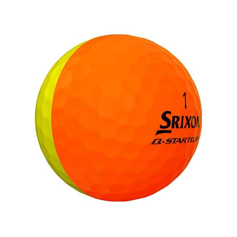 Caixa de 12 bolas de golfe Srixon Q-Star Tour DIVIDE