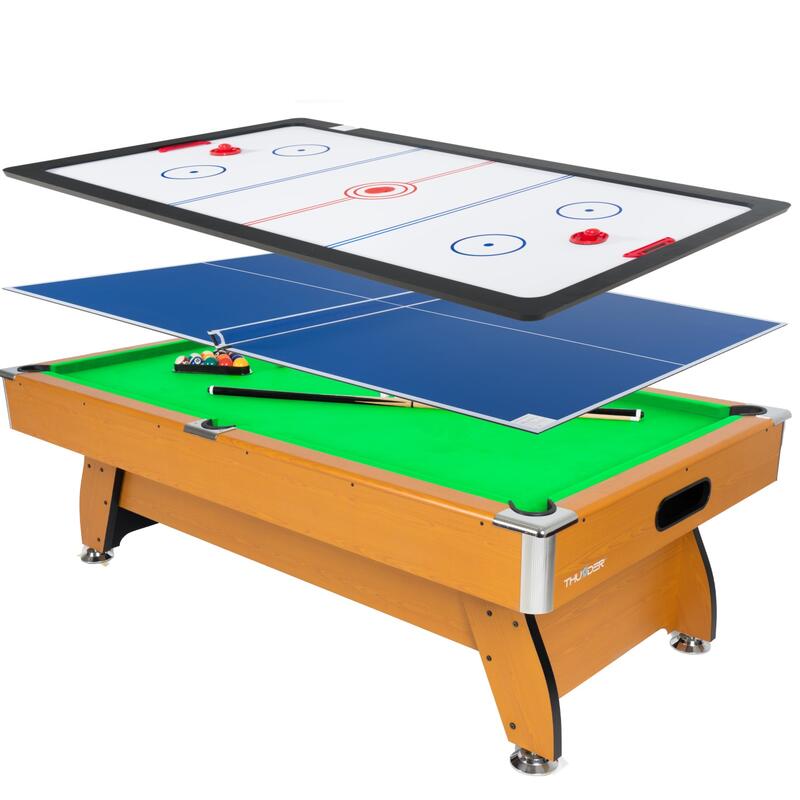 Stół bilardowy z nakładką cymbergaj/ping pong 8FT - BOLD-BEIGE