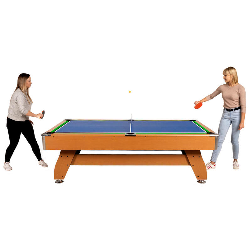 Stół bilardowy z nakładką cymbergaj/ping pong 8FT - BOLD-BEIGE