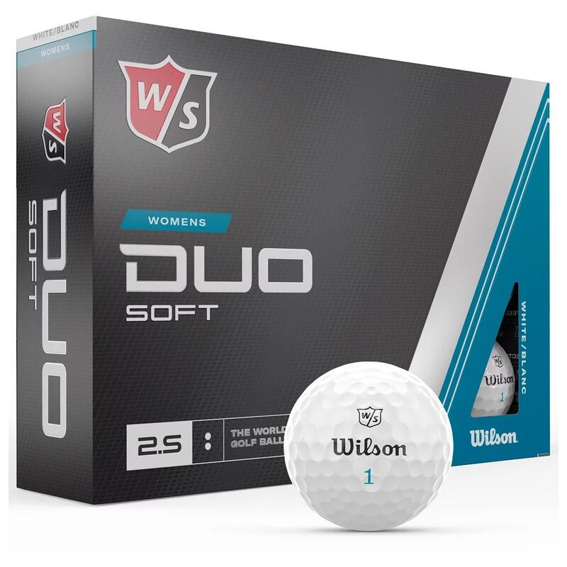 Bolas de Golf Wilson Duo Soft Blancas, Mujer